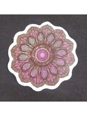 10/$10 Red & Black Horror Gothic Sticker  2" (AL)